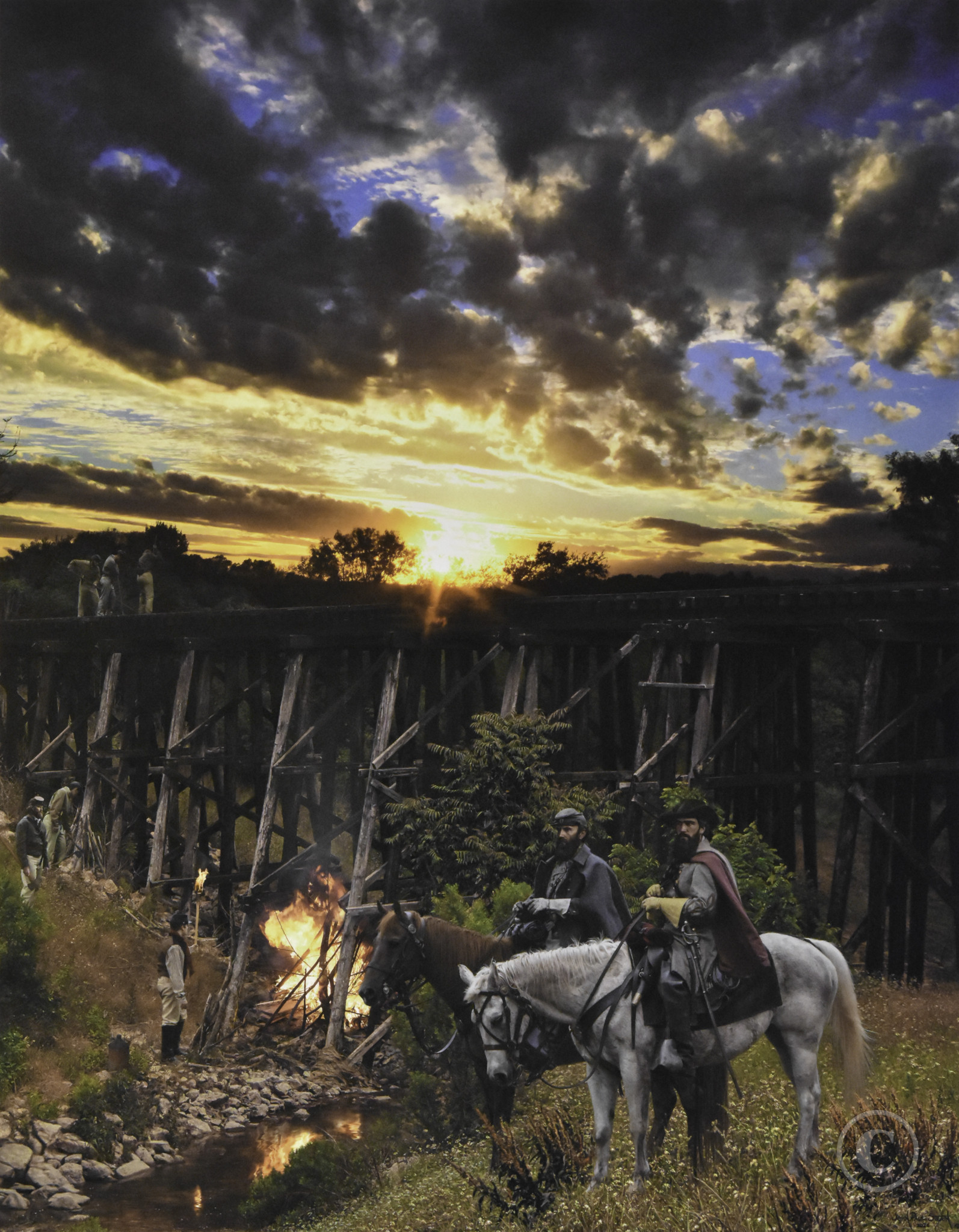 Burning the Trestle at Woodstock