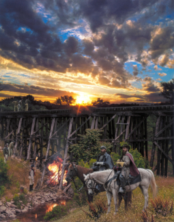 Burning the Trestle at Woodstock